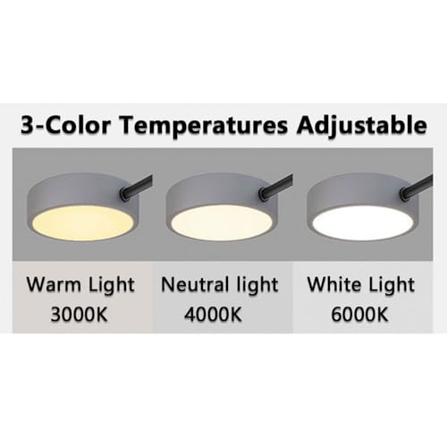 Plafonnier LED moderne et puissant avec diffuseur acrylique grand angle - 5