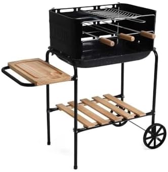 Churrasqueira Carvão Califórnia Bacia Esmaltada Com Acessorios MO...