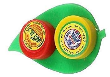 Gopuram Kumkum Haldi/Turmeric Combo Leaf Set (Large) -20 Units