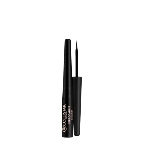 Collistar Delineador de ojos resistente al agua negro de larga duración 24 horas color intenso punta ultra fina resistente a las manchas extrema precisión fórmula antioxidante 2,5 ml