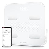 Yunmai Smart Scale for Body Weight, Digital Bathroom Scale with BMI, Body Fat, Muscle Mass, Bluetooth Body Fat Scale, 13 Body Composition Scale Apple Health Compatible, Rechargeable 400lb