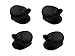 Four Black - Eartips / Earbuds for Plantronics M50 Universal Bluetooth Headset