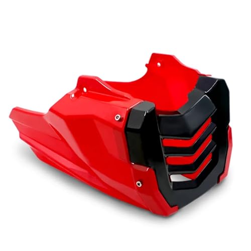 Protection moteur moto sous carénage bas Honda MSX125 sabot rouge
