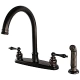 Kingston Brass FB7795ALSP Miscelatore per lavello da 20 cm, Bronzo lucidato a Olio
