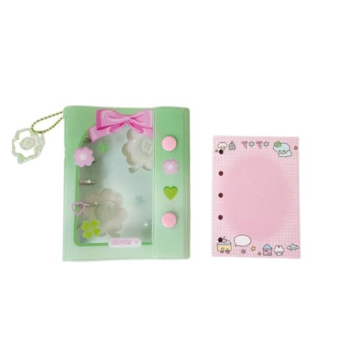 Organiseur de rangement d'autocollants A5 en PVC transparent avec classeur de budget à anneaux