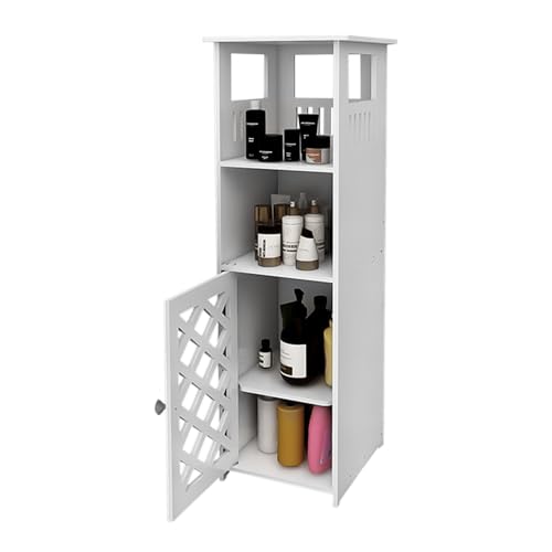 Drumm Salle de Bain, Meuble Toilette WC Rangement, Tiroir, Compartiment, Gain de Place, 22 x 22 x 78 cm