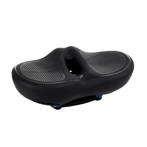 Yiju Oversized Bike Seat Cushion, Cycling Seat,Comfort, Widened,Shock Absorbing Bike Saddle Riding Sitting Pad for Men Women, Black