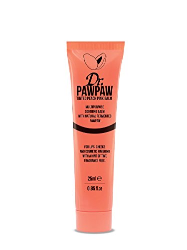 Dr. PAWPAW Multi-Purpose Balm | No Fragrance Balm, For Lips, Skin, Hair, Cuticles, Nails, and Beauty Finishing | 25 ml (Peach Pink, 1 Pack)