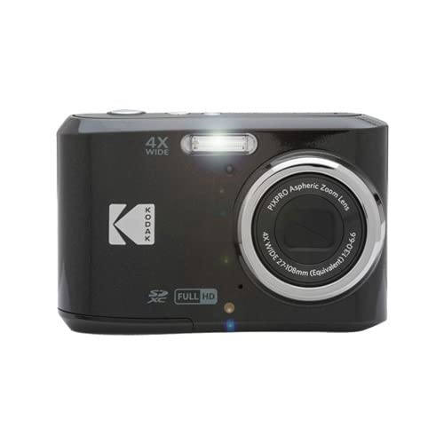Image of Kodak Pixpro FZ45 16MP Digital Camera with Case (Black, 2 Items) | 16MP Sensor, 4x Optical, 1080p Full HD Video, 2.7 LCD, Aa Battery Power. Includes Protective Camera Case
