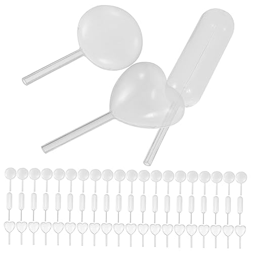 FUNOMOCYA 150 Pcs Pasteur Pipette Round Shaped Dropper Pipettes Liquid Rectangular Dropper Pipettes Heart Dropper Pipettes Rectangular Shaped Pipettes Small Pipettes Heart Pipettes