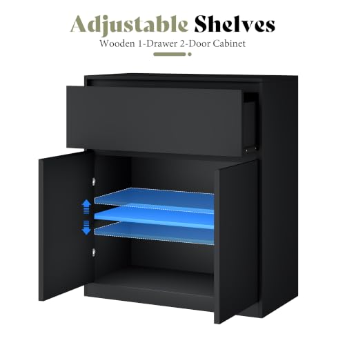 Image of AMERLIFE Modular DIY 2-Door Storage Cabinet, 32 x 16 x 36 Inch