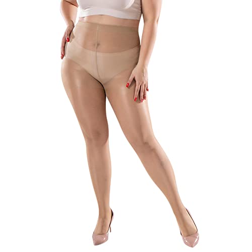 Collant Femme Collant Thermique Femme Collants Tenue d'hiver Gainant Extra-Large Soutien Fort Opaque