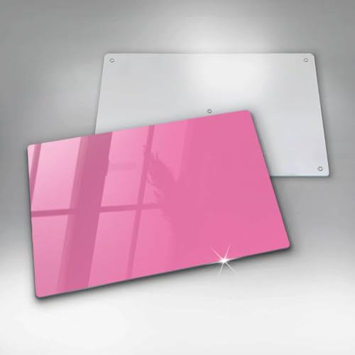Plaque de protection induction 80x52cm rose Wallfluent
