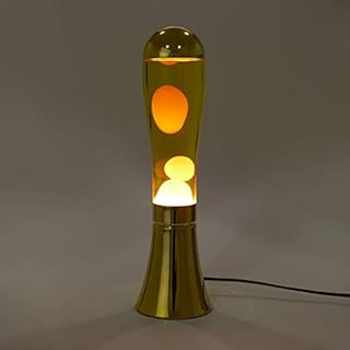 Balvi Lampe Lava Magma Couleur dorée Lampe avec Lave Originale et Amusante Article de déco Moderne Al