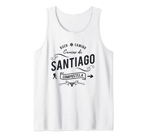Camino de Santiago Compostela Peregrino Senderismo Camino de Camiseta sin Mangas