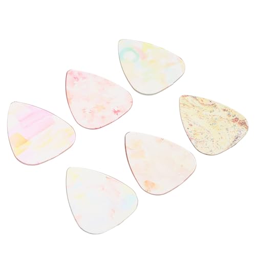 CATIEBYE 6 piezas Púas para Guitarra Eléctricas y Bajos Diseño Transparente y Grosor Accesorio...
