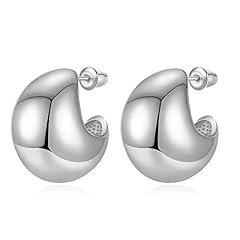 Chunky Teardrop Silver