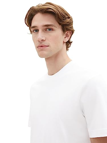 TOM TAILOR Herren Doppelpack T-Shirt mit Rundhals-Ausschnitt aus Baumwolle – Ansicht 4