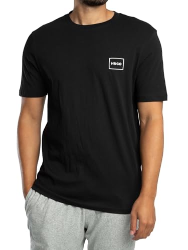 Hugo Lot de 2 t-Shirts Homme anti-déformation col rond durable