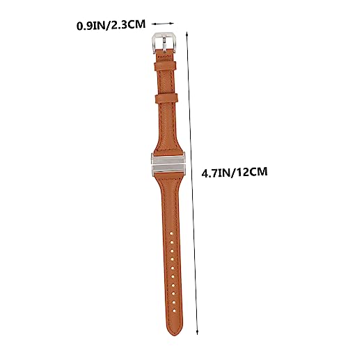 BESPORTBLE 1pc Band for Stylish Replacement Strap Simple Design for Daily Wear Comfortable Fit Suitable for Business and Casual Occasions Brown4
