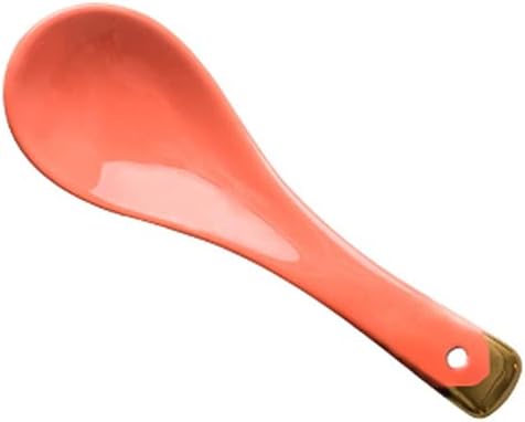 Tea Spoons Four-Piece Ceramic Spoon Simple Golden Side Suitable for Noodles Ramen Cake Oatmeal Ice Tea Spoons (Color : D, Size : 4) (C 4)
