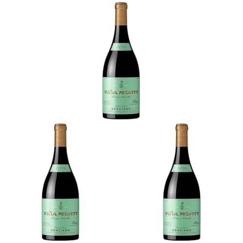 Vino Tinto DO Rioja Viña Monty Graciano Reserva (Paquete de 3)
