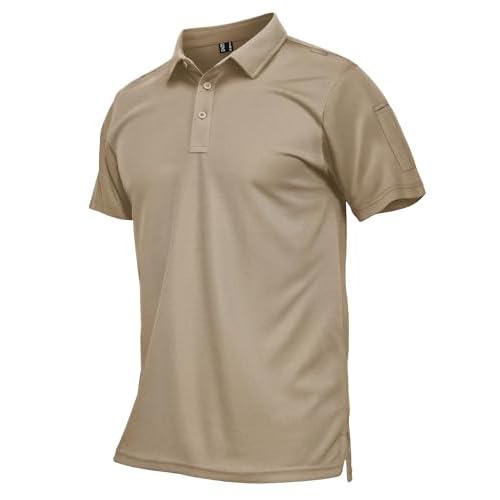 MAGCOMSEN Men's Polo Shirts Short Sleeve Quick Dry Performance Golf Shirt