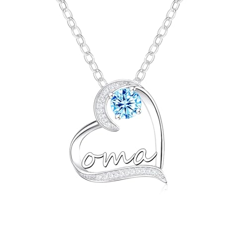 GUOYU Regalo Oma Collana Oma Donna Regalo d'ingresso Regalo Compleanno Oma Regalo Anniversario Regali Natale per Oma (2)