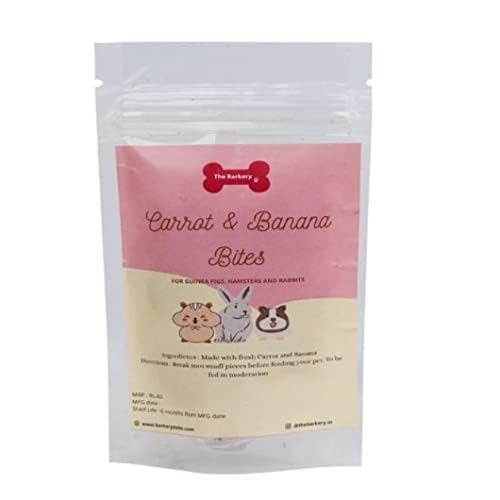 The Barkery by NV - Carrot and Banana Treats for Guinea Pigs, Hamsters and Rabbits (20gm) (B0CDPNH9SS) Amazon Price History, Amazon Price Tracker