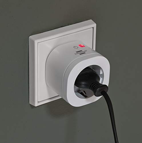 Brennenstuhl Connect 3x WLAN Steckdose WA 3000 XS01 (WIFI Steckdose 2.4 GHz kompatibel mit Alexa und Google Assistant, kein Hub erforderlich, smarte Steckdose mit Zeitschaltuhr, kostenlose App)