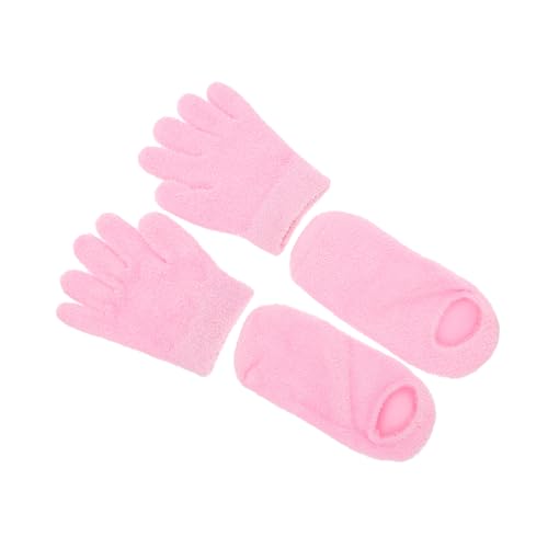 LIFKOME Moisturizing Gel Gloves Socks Set for Women Men Foot Cover Gloves for Dry Skin