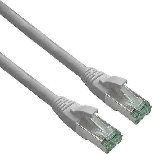 helos GRS zertifiziertes Cat 6a Patchcâble avec Cat 7 Rohcâble TPE gris 30,0m