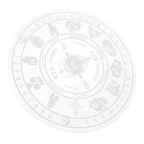 LIOOBO アクリル製エナジーボード 大型厚 振り子アルファベット盤 多機能瞑想飾り デスクトップ占い用工芸品 ホームパーティー装飾