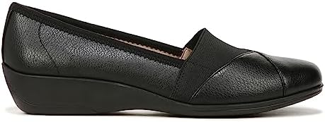 LifeStride Womens Intro Slip On Loafers Black 12 W | Image 1