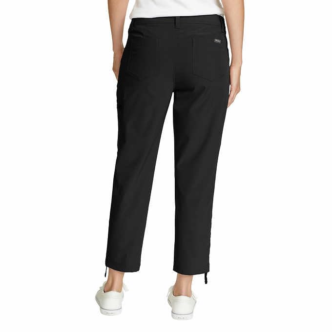 Eddie Bauer Capri Pants for Women with Side Zipprer Cargo Pocket - Women's Hiking Pants with Belt Loop - Ripstop Capri4