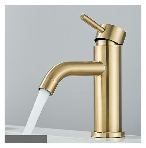 Robinet de lavabo mitigeur eau chaude froide pour évier de salle de bain nickel ZH1YFD