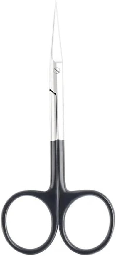 Manicure Scissors Curved Tip Scissors Professional Stainless Steel Nail Remover Nail Clipper Salon Nail Tools,Black,g