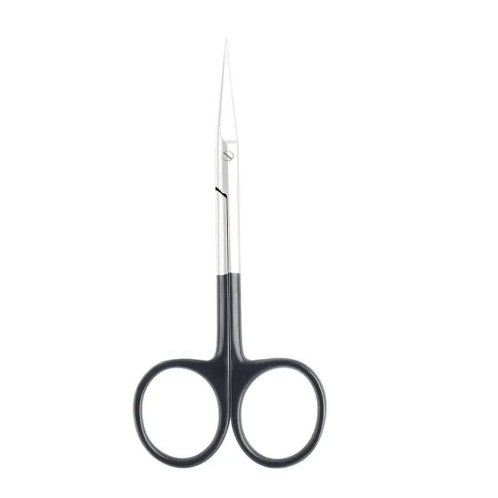 Forbici per manicure con punta curva, professionali in acciaio inox, per rimuovere le unghie, tagliaunghie, strumenti per unghie da salone, nero, g