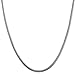 Silver 18 Inch Necklace Chain for Women Girls - 18" Serpentine Snake Cobra Chain Rope Cord