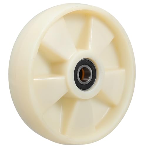 FIXOSHEE Ruedas para Transpaletas Manuales de Nylon Cojinetes y Diámetro de 200 MM, Ideales para Carga y Maniobra en Áreas Concurridas