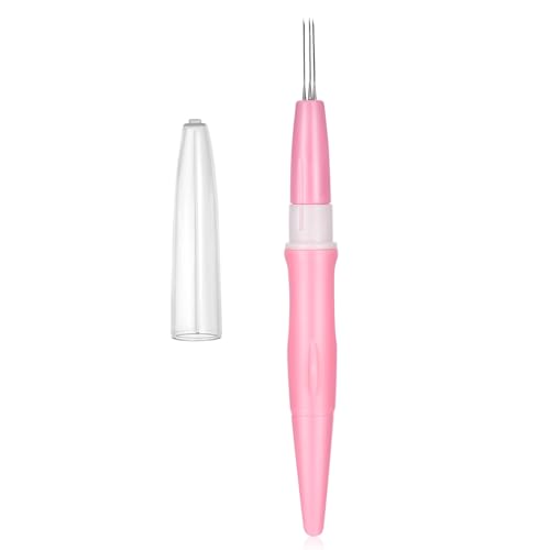 Image of Pen Style Needle Felting Tool, Wool Felting Tool with 3 Needles, Wool Felting Needles Portable Felt Needle Tools Multi Needle Felting Tools Reverse Needles Felting for DIY Patchwork Home Craft Work