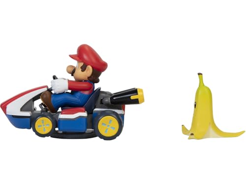 Super Mario Spin Out Mariokart Mario Racer Vehicle with 360 Spins, Wind Up and Go! Includes One 2.5” Mario Action Figure by Super Mario - Image 3