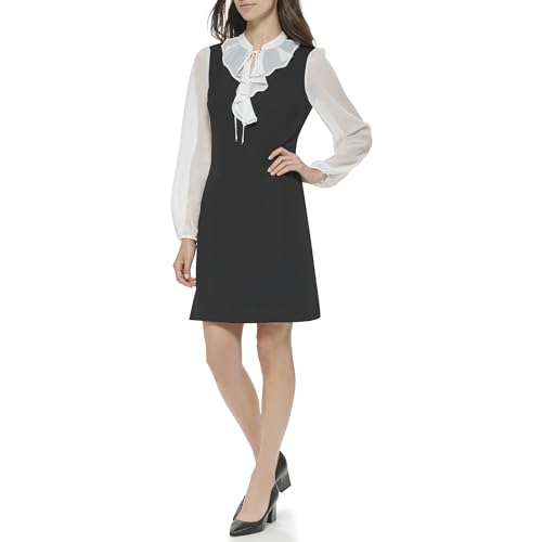 Tommy Hilfiger Women's Twofer Scuba Crepe Dress2