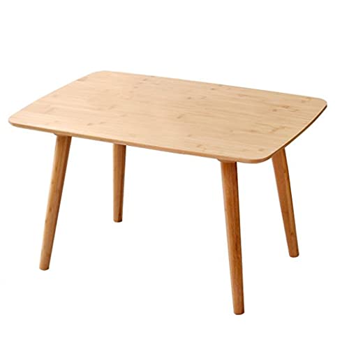 Table basse de salon rectangulaire en bois de bambou massif