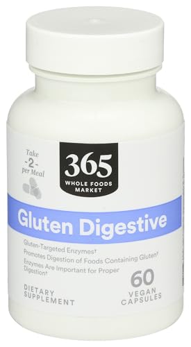 365 by Whole Foods Market Enzymes Gluten Digestive 60 Count