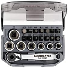 GEDORE RED Socket set 1/4 size6-13mm +bits 23pcs (R49005023)