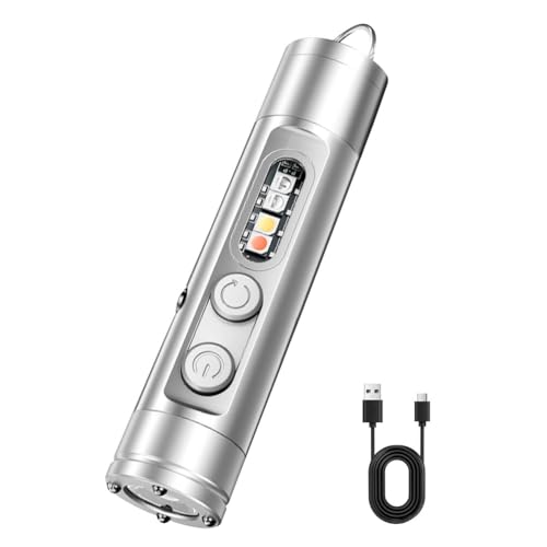 Fiorky LED Torch Rechargeable, Flashlight Portable Torch IP66 Waterproof Super Bright Flashlight for Power Cuts, Hiking, Workshop, Repair, Household, Outdoor Hiking Emergency