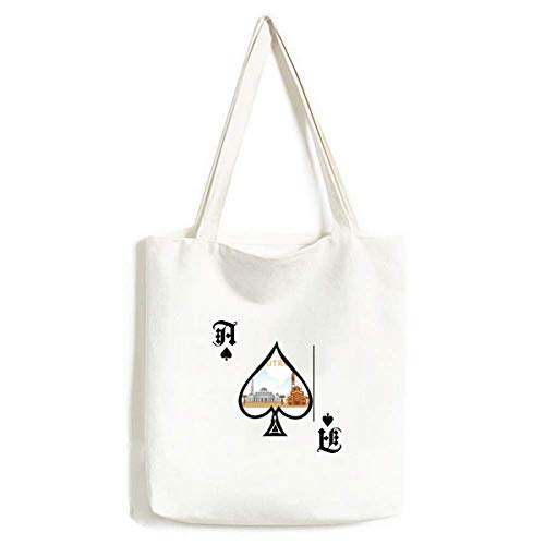 Sac à main de loisirs créatifs lavable City Castle Poker Bêche