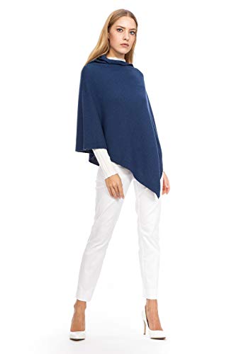 Marine Cashmere - Poncho in Misto Cashmere da