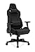 SENSE7 Gaming Stoff Sentinel Bürostuhl Zocker Gamer Ergonomischer Stuhl Armlehne Einteiliger Stahlrahmen Einstellbarer Neigungswinkel Schwarz, 40-48 x 72x59